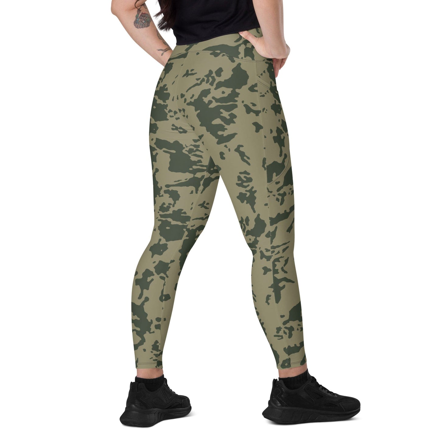 Russian Soviet Bicolor Woodland CAMO Leggings with pockets - 2XS - Womens With Pockets