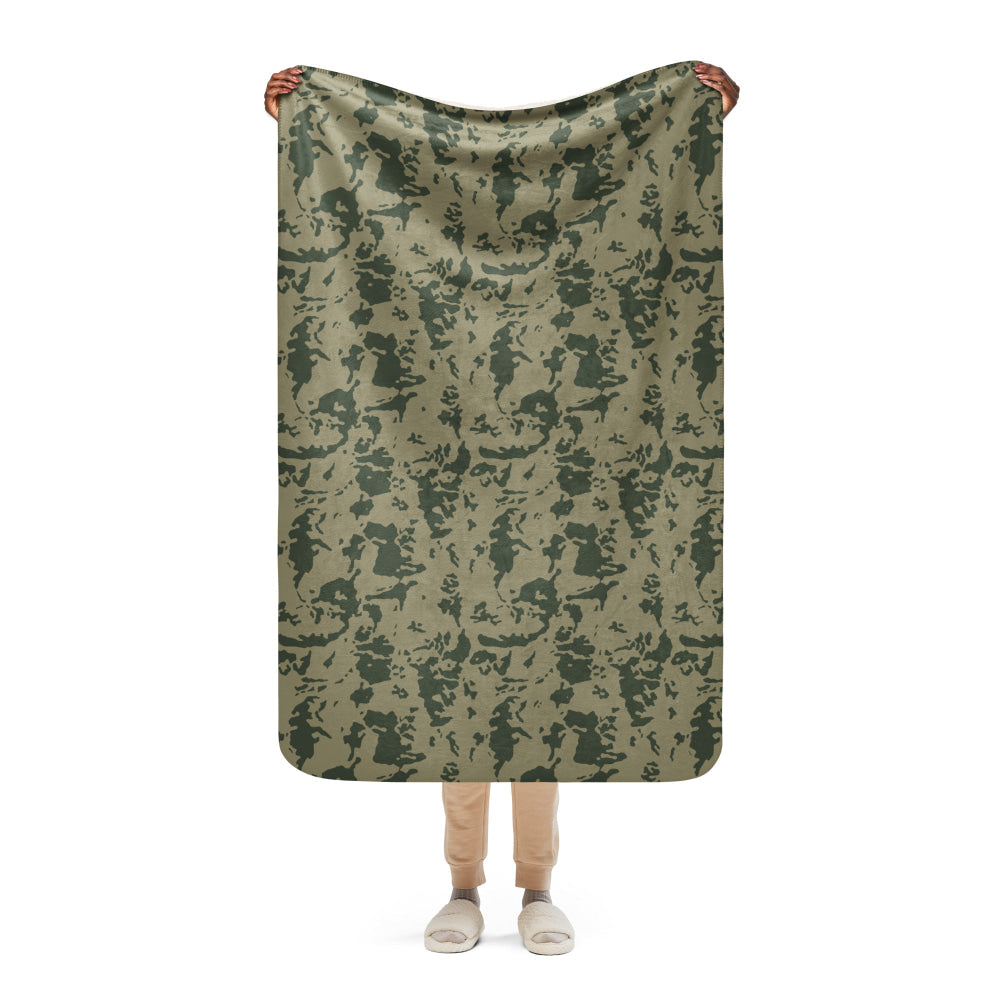 Russian Soviet Bicolor Woodland CAMO Sherpa blanket - 37″×57″ - Blanket