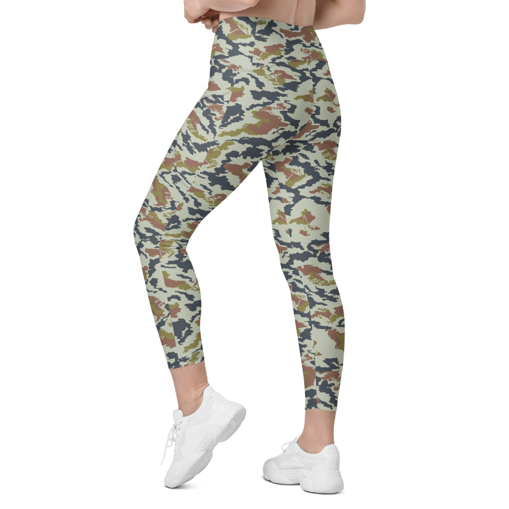 Russian Soviet Spetsnaz KLMK Tundra CAMO Leggings with pockets - Womens With Pockets