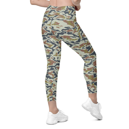 Russian Soviet Spetsnaz KLMK Tundra CAMO Leggings with pockets - Womens With Pockets