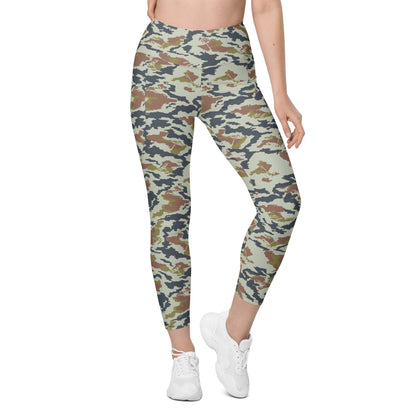 Russian Soviet Spetsnaz KLMK Tundra CAMO Leggings with pockets - Womens With Pockets