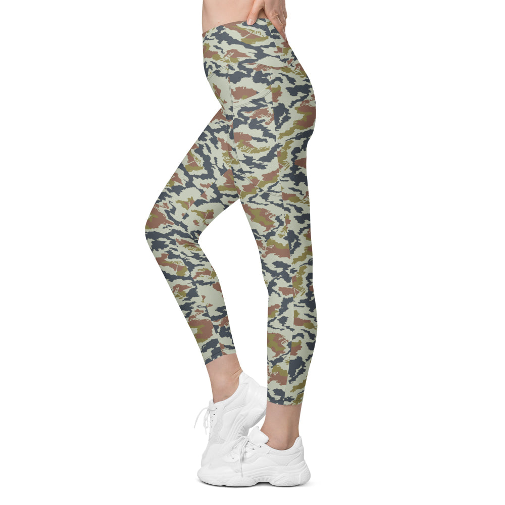 Russian Soviet Spetsnaz KLMK Tundra CAMO Leggings with pockets - Womens With Pockets