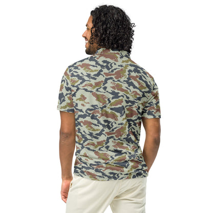 Russian Soviet Spetsnaz KLMK Tundra CAMO Men’s slim fit polo - Mens Slim Fit Polo