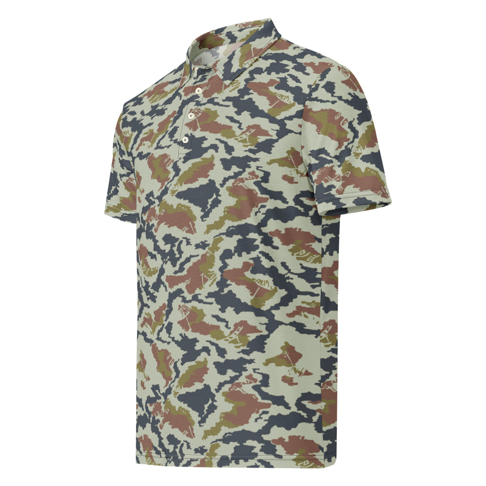 Russian Soviet Spetsnaz KLMK Tundra CAMO Men’s slim fit polo - Mens Slim Fit Polo