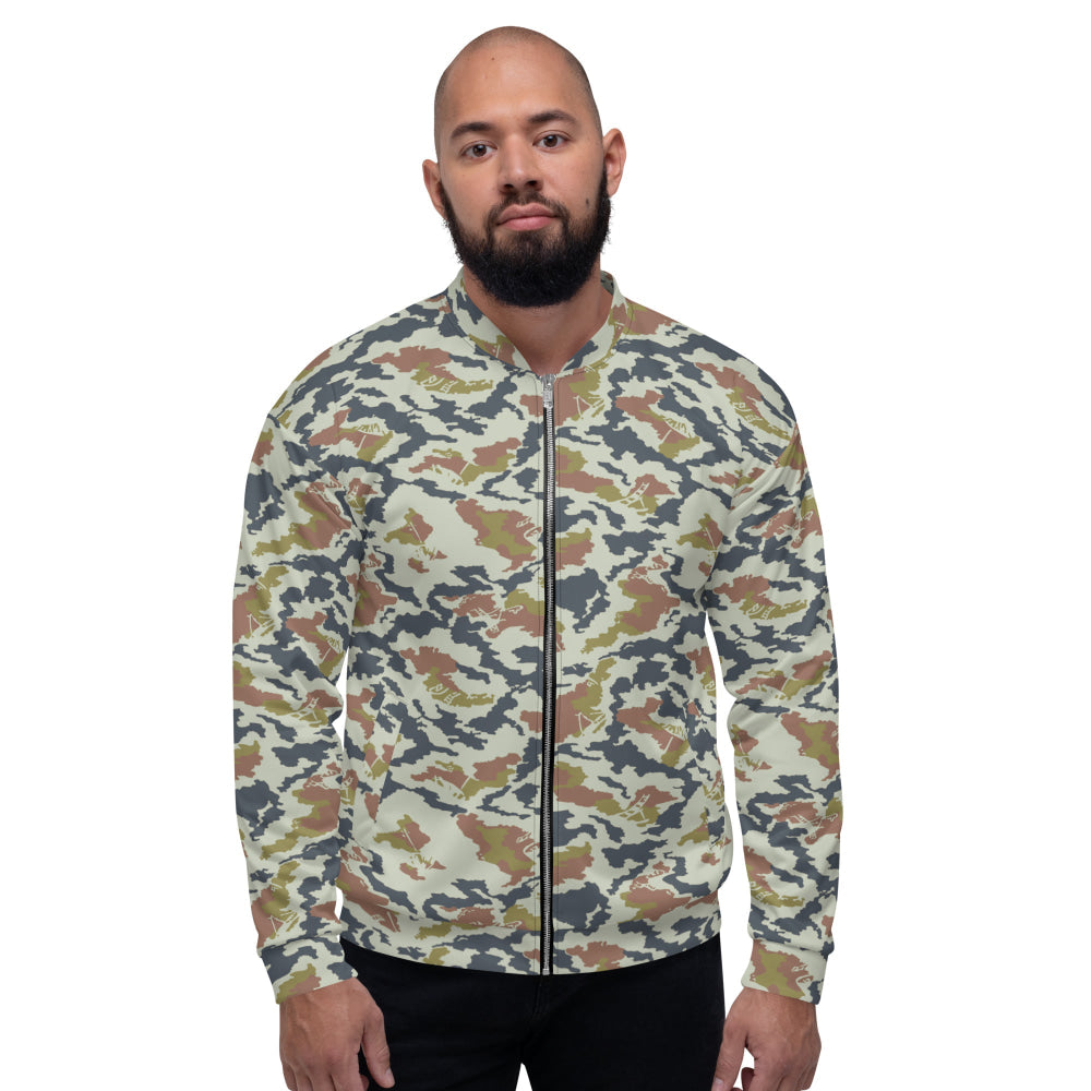 Russian Soviet Spetsnaz KLMK Tundra CAMO Unisex Bomber Jacket