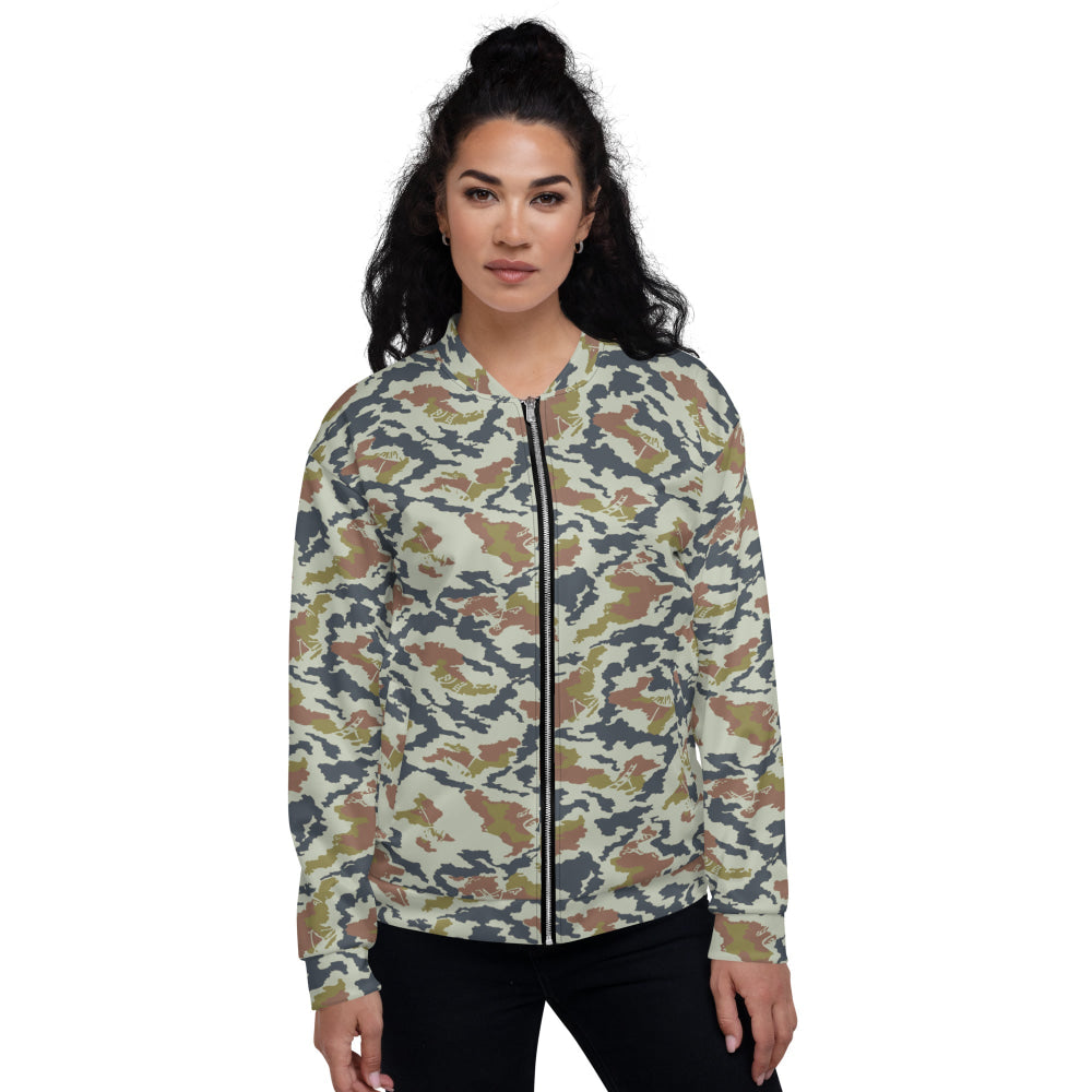 Russian Soviet Spetsnaz KLMK Tundra CAMO Unisex Bomber Jacket