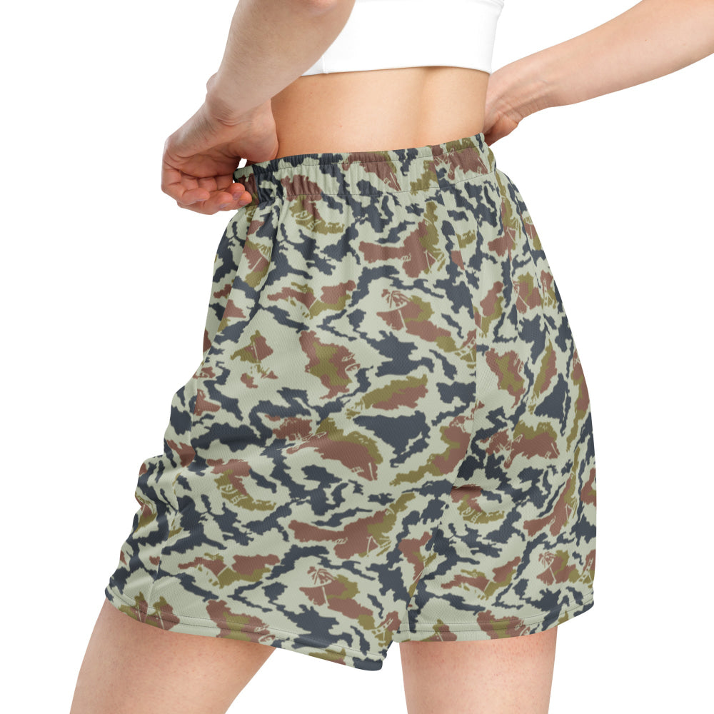 Russian Soviet Spetsnaz KLMK Tundra CAMO Unisex mesh shorts - Mesh Shorts