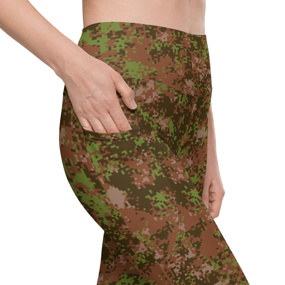 Russian Spectre Mountain CAMO Leggings with pockets - Womens With Pockets