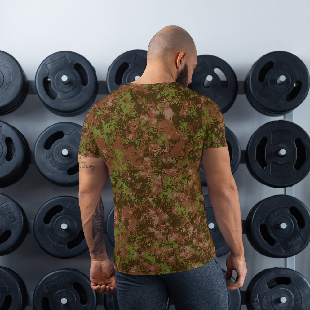 Russian Spectre Mountain CAMO Men’s Athletic T-shirt - Mens T-Shirt