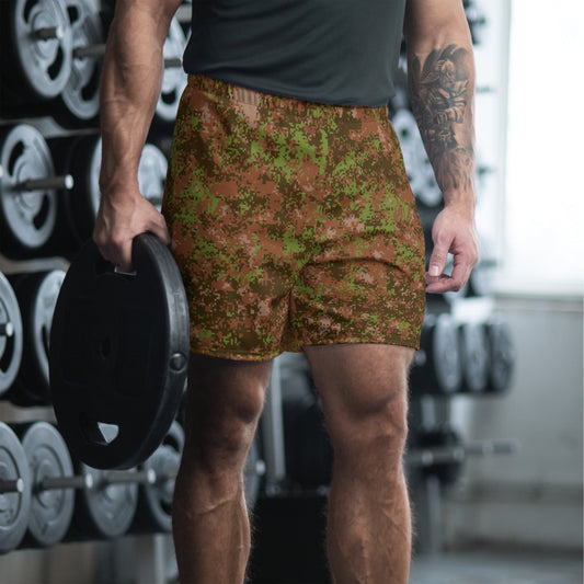 Russian Spectre Mountain CAMO Unisex Athletic Long Shorts - 2XS