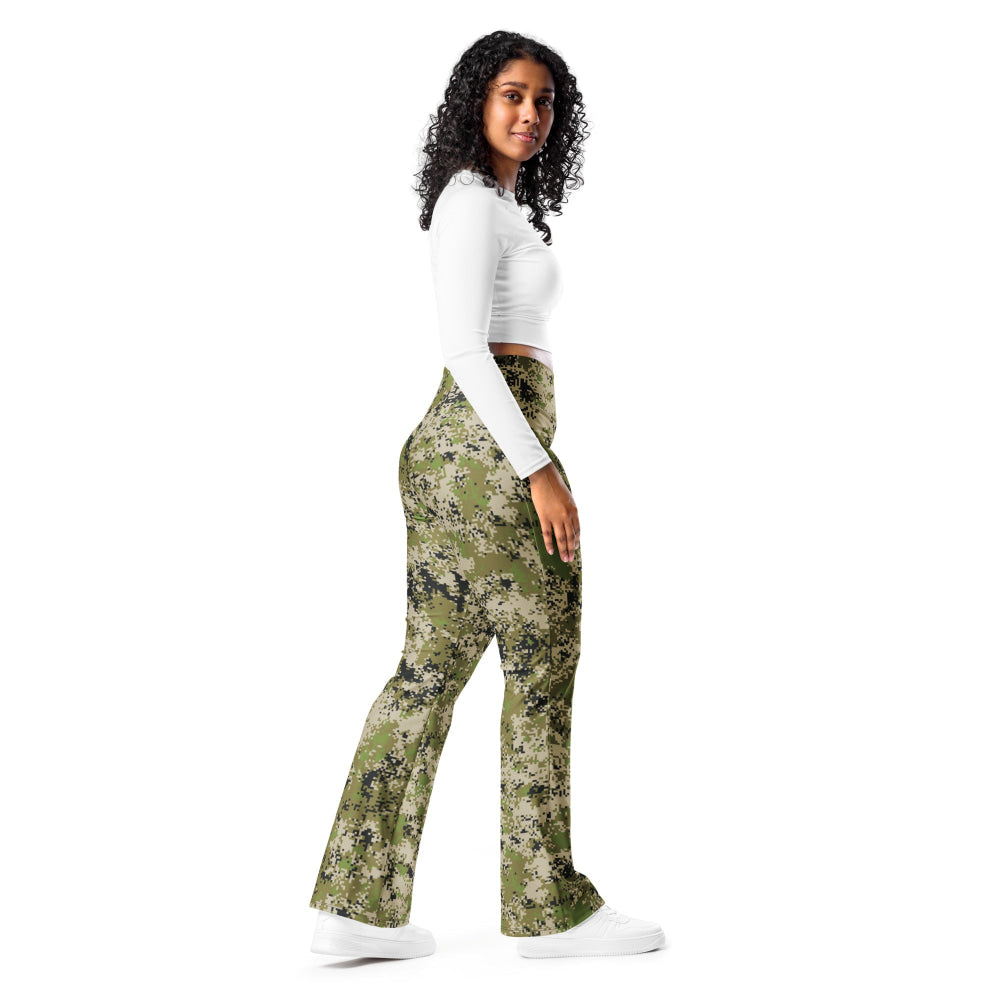 Russian Spectre SKVO CAMO Flare leggings - Womens Leggings