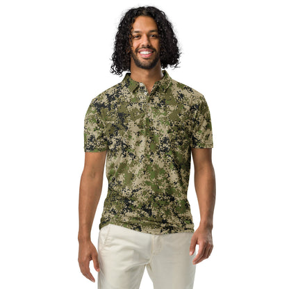 Russian Spectre SKVO CAMO Men’s slim fit polo - Mens Slim Fit Polo