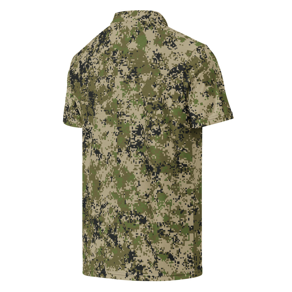 Russian Spectre SKVO CAMO Men’s slim fit polo - Mens Slim Fit Polo