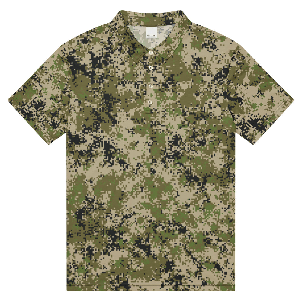 Russian Spectre SKVO CAMO Men’s slim fit polo - XS - Mens Slim Fit Polo