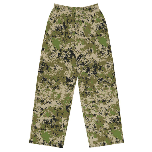 Russian Spectre SKVO CAMO unisex wide-leg pants - 2XS - Unisex Wide-Leg Pants