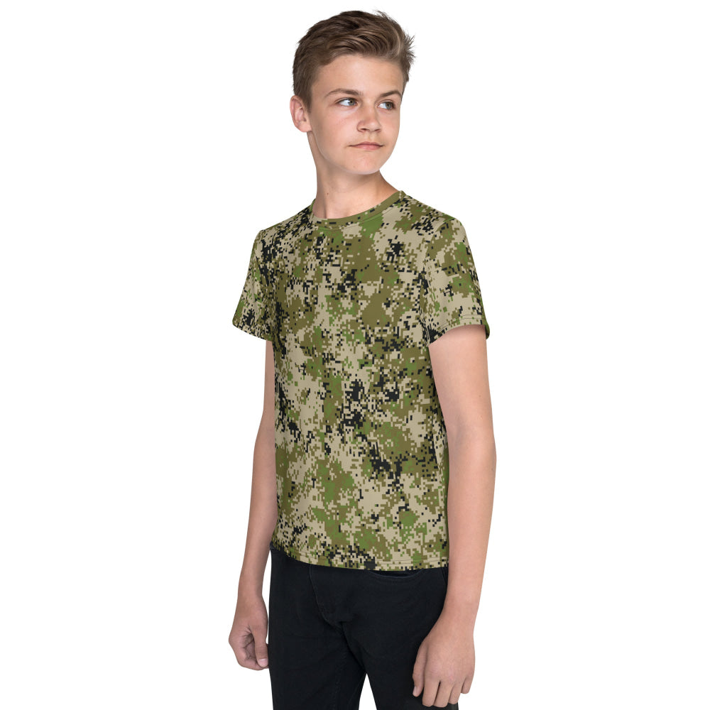 Russian Spectre SKVO CAMO Youth crew neck t-shirt - Crew Neck T-shirt