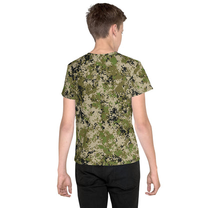 Russian Spectre SKVO CAMO Youth crew neck t-shirt - Crew Neck T-shirt