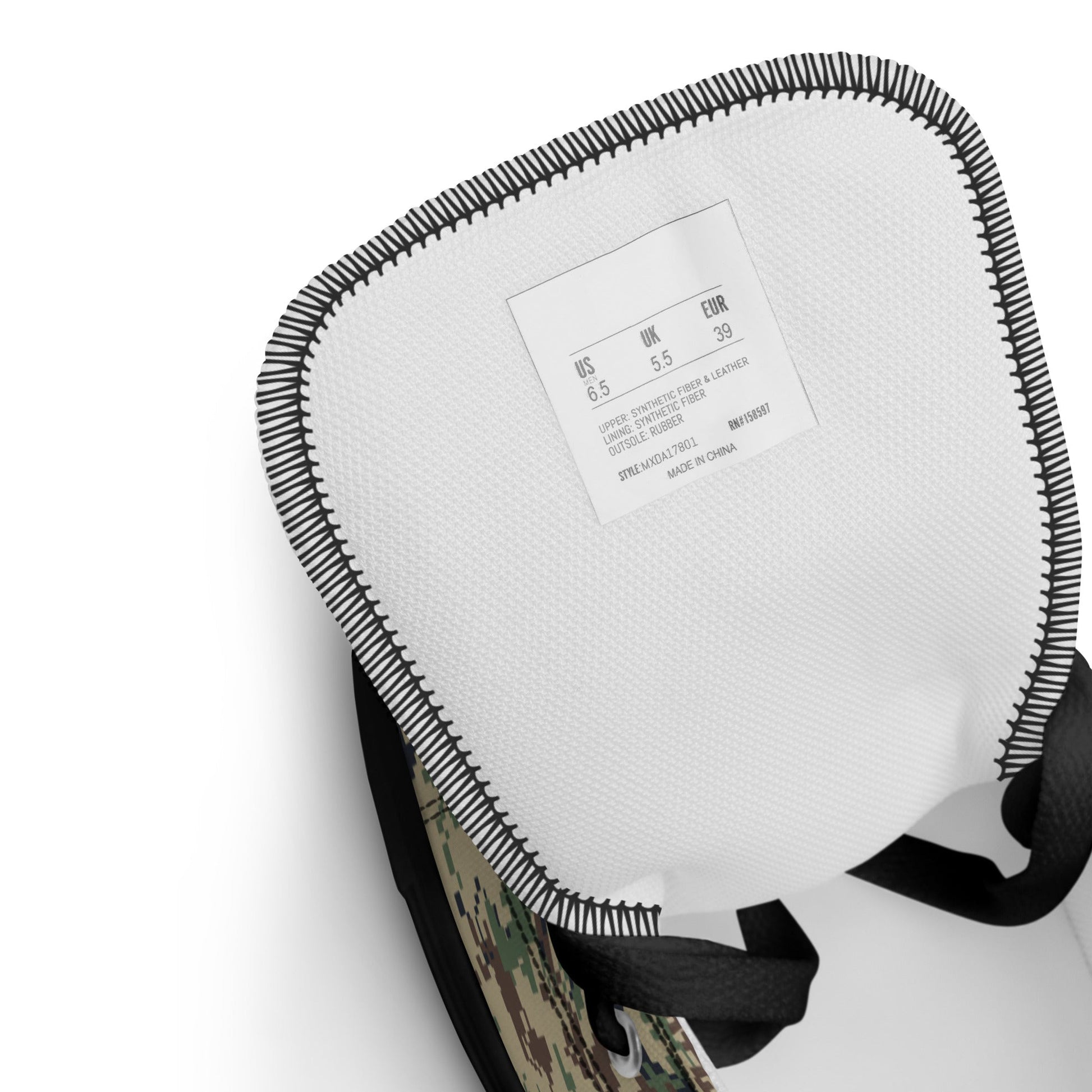 Russian SURPAT CAMO Mens high top canvas shoes - High Top Canvas Shoes