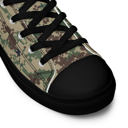 Russian SURPAT CAMO Mens high top canvas shoes - High Top Canvas Shoes