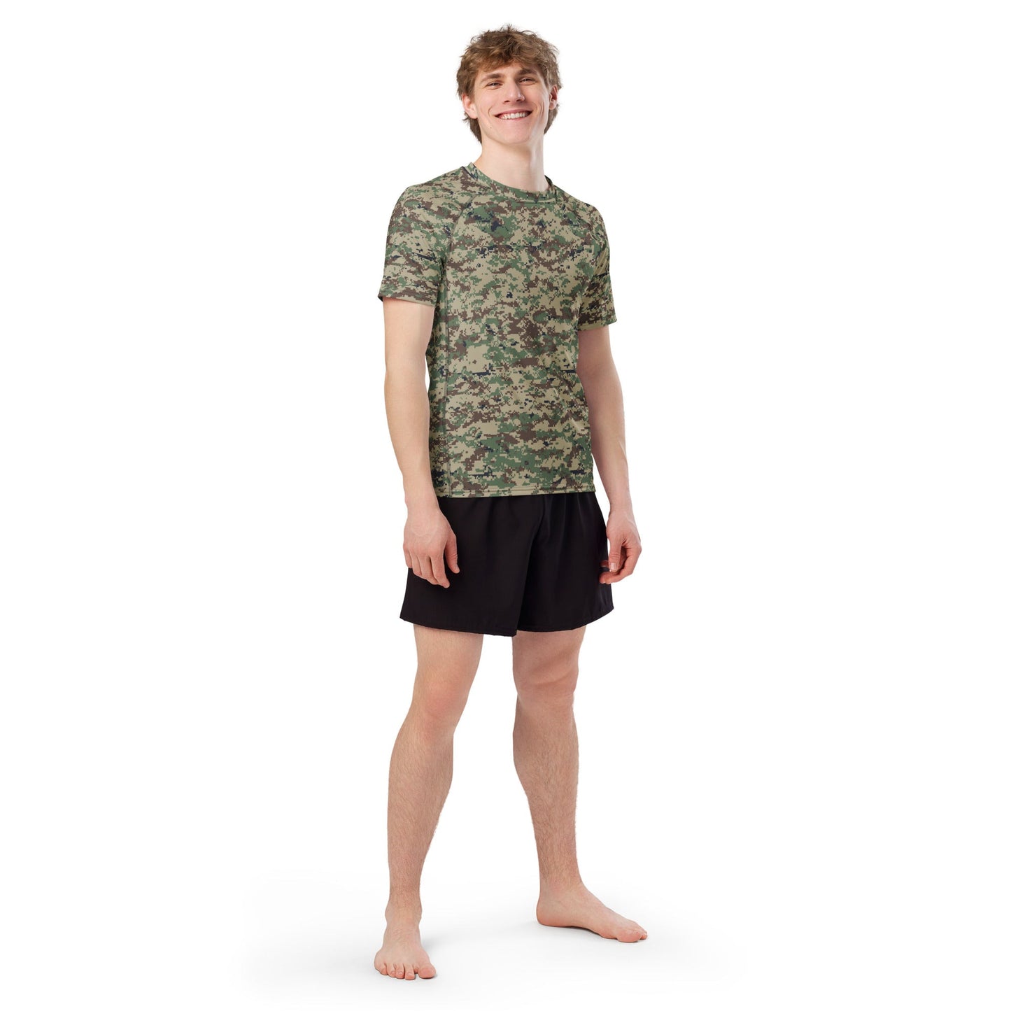 Russian SURPAT CAMO short sleeve mens rash guard