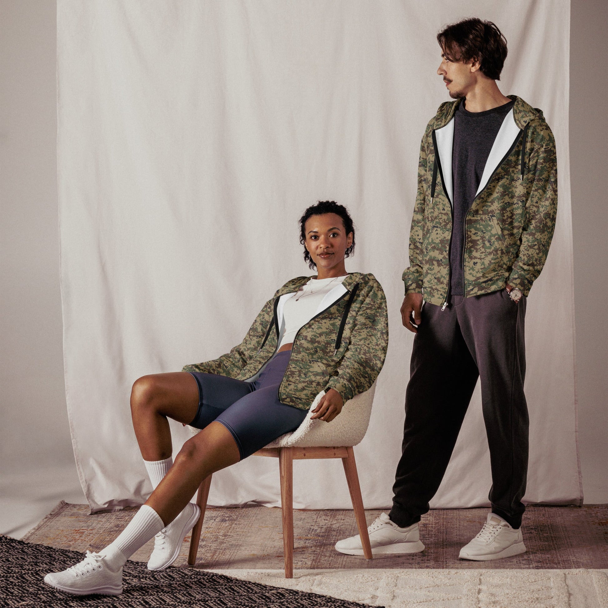 Russian SURPAT CAMO Unisex zip hoodie - Zip Hoodies