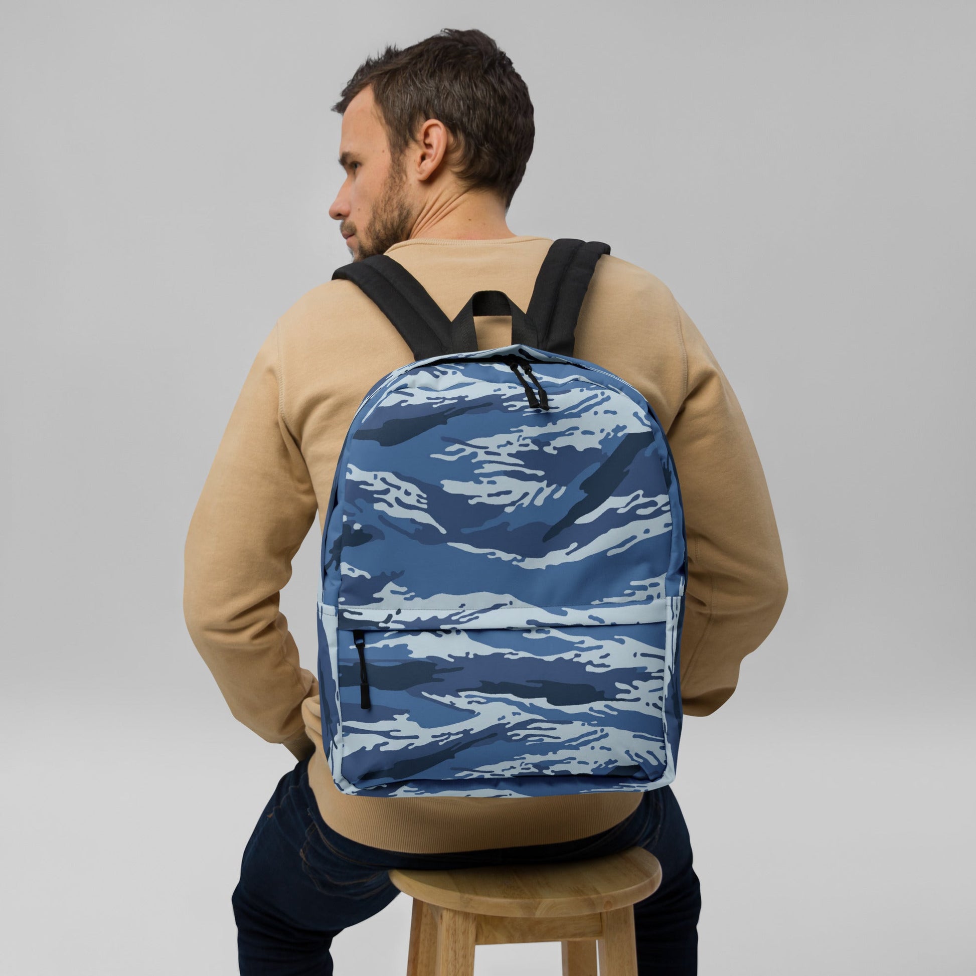 Russian Tiger Stripe Kamysh Blue CAMO Backpack - Backpacks