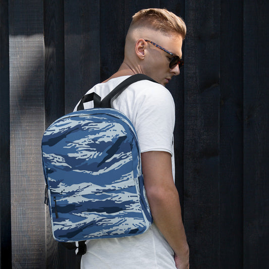 Russian Tiger Stripe Kamysh Blue CAMO Backpack - Backpacks