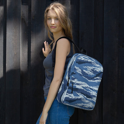 Russian Tiger Stripe Kamysh Blue CAMO Backpack - Backpacks