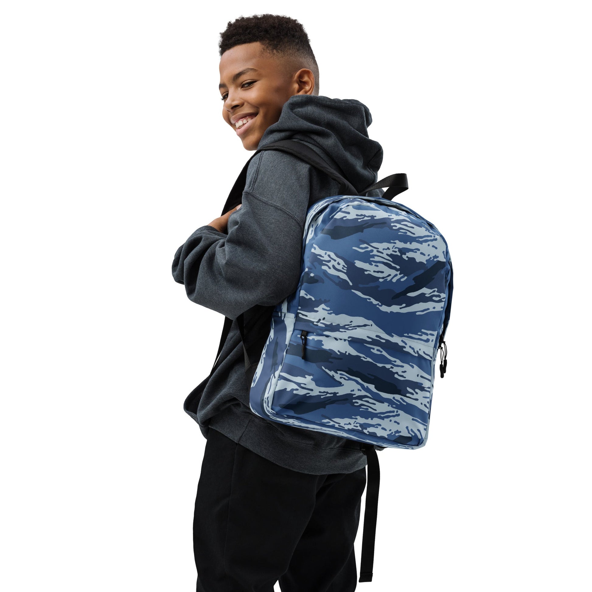 Russian Tiger Stripe Kamysh Blue CAMO Backpack - Backpacks