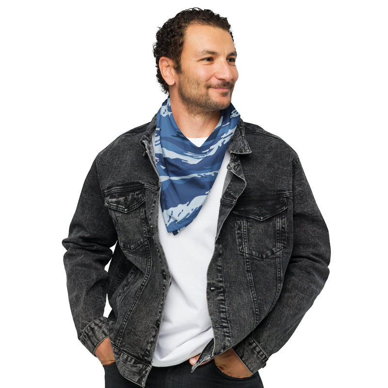 Tiger Stripe Kamysh Blue CAMO Bandana