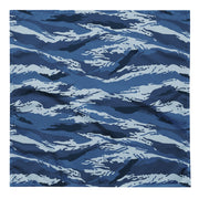 Tiger Stripe Kamysh Blue CAMO Bandana - L