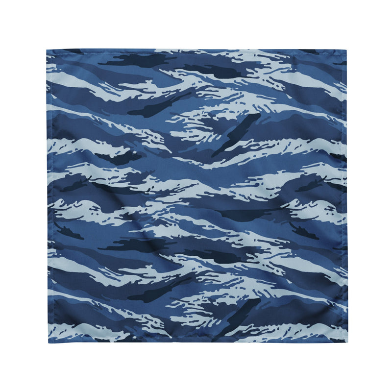 Tiger Stripe Kamysh Blue CAMO Bandana - M