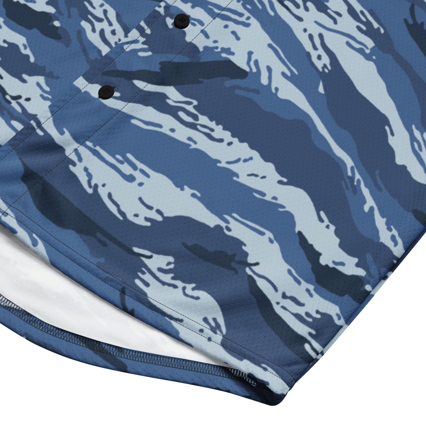 Russian Tiger Stripe Kamysh Blue CAMO baseball jersey - Baseball Jerseys