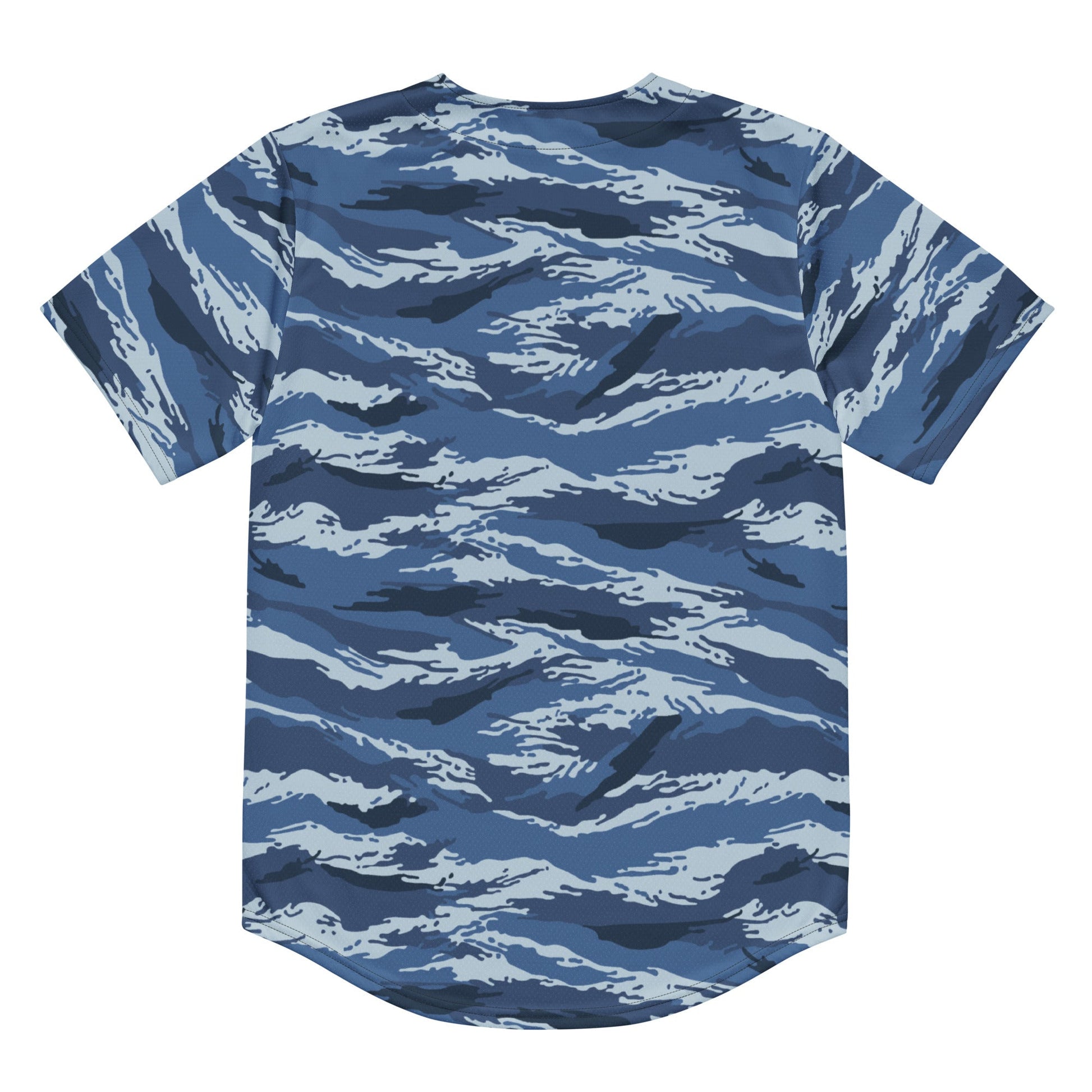 Russian Tiger Stripe Kamysh Blue CAMO baseball jersey - Baseball Jerseys