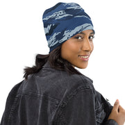 Tiger Stripe Kamysh Blue CAMO Beanie