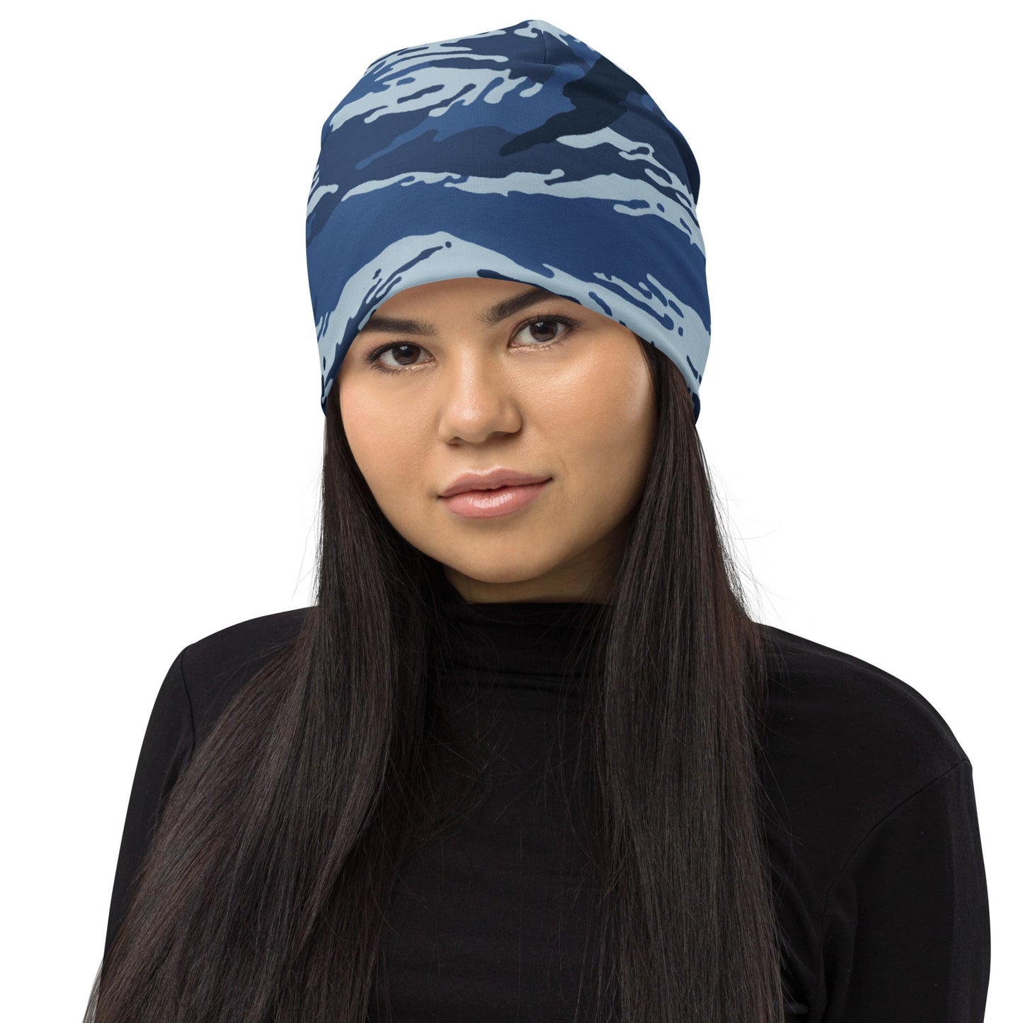 Russian Tiger Stripe Kamysh Blue CAMO Beanie - Beanies