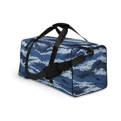 Russian Tiger Stripe Kamysh Blue CAMO Duffle Bag