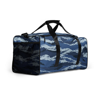 Russian Tiger Stripe Kamysh Blue CAMO Duffle Bag