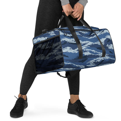 Russian Tiger Stripe Kamysh Blue CAMO Duffle Bag