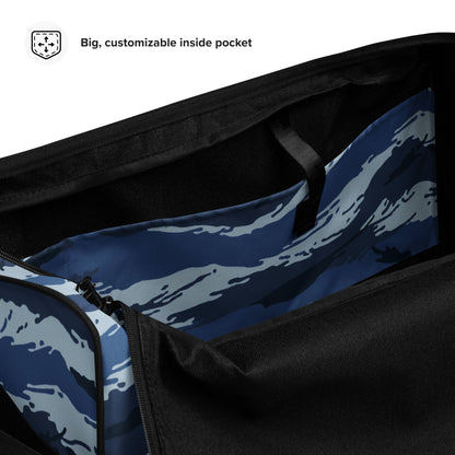 Russian Tiger Stripe Kamysh Blue CAMO Duffle Bag