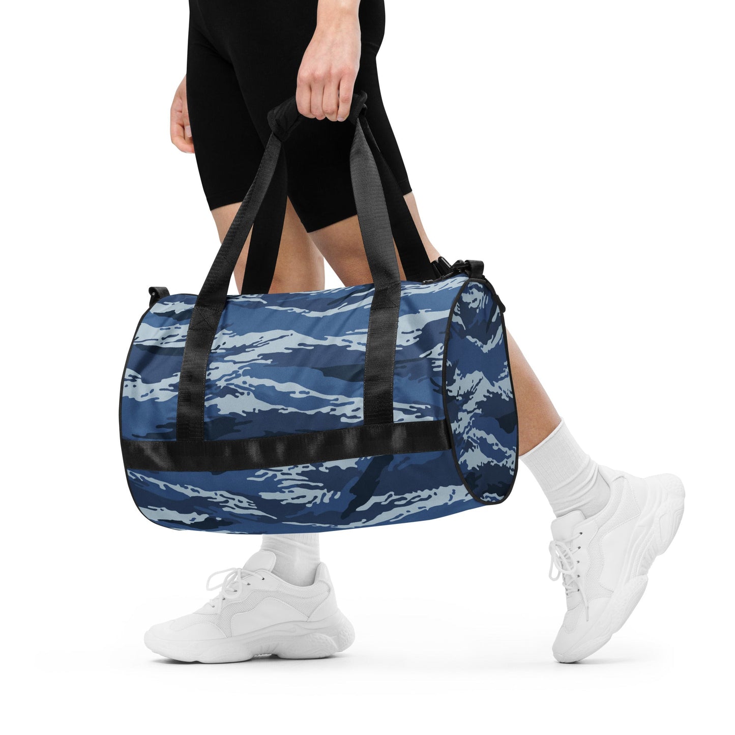Russian Tiger Stripe Kamysh Blue CAMO gym bag - Gym Bags