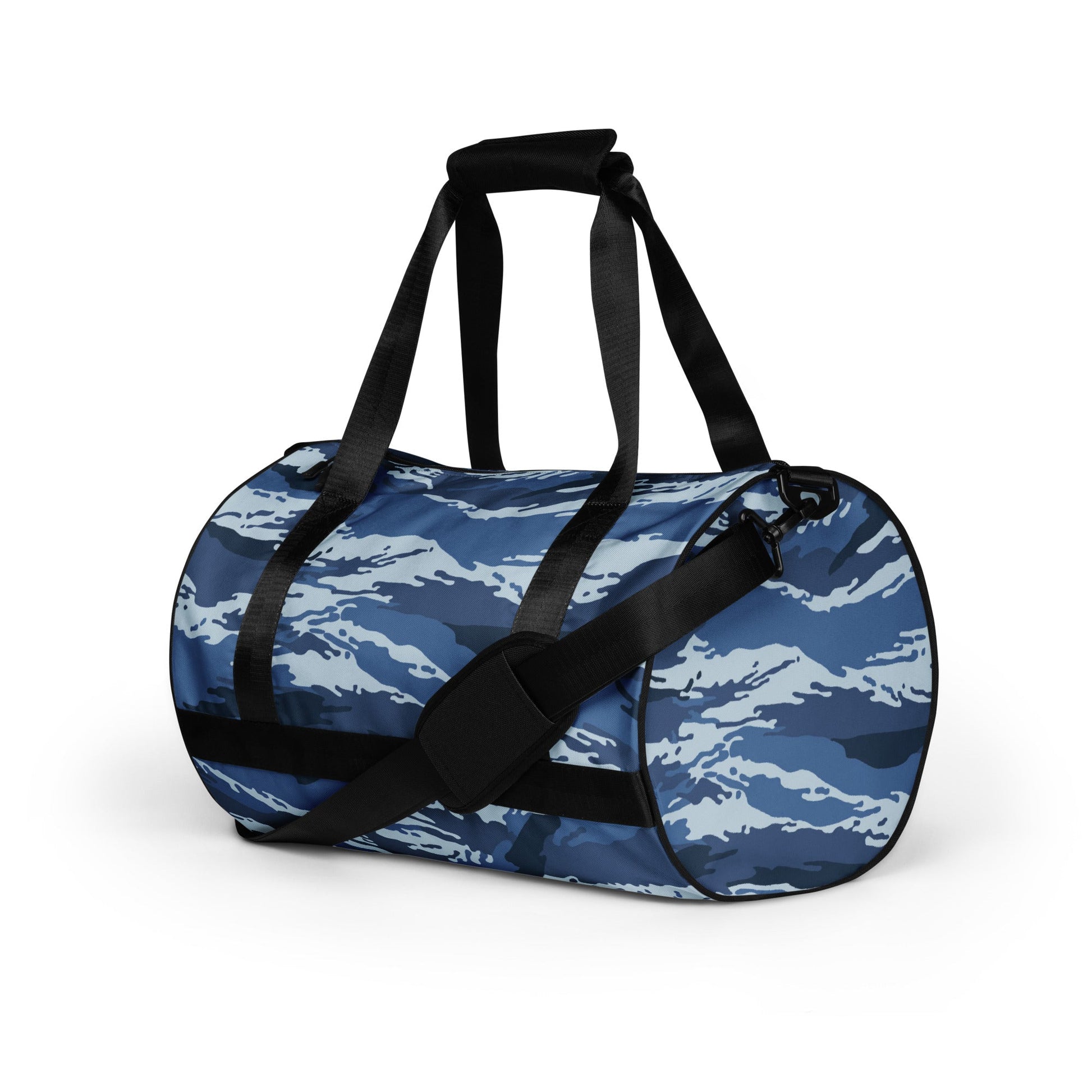 Russian Tiger Stripe Kamysh Blue CAMO gym bag - Gym Bags