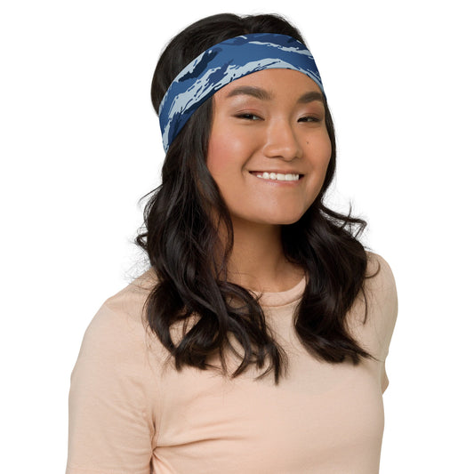 Russian Tiger Stripe Kamysh Blue CAMO Headband - Headbands