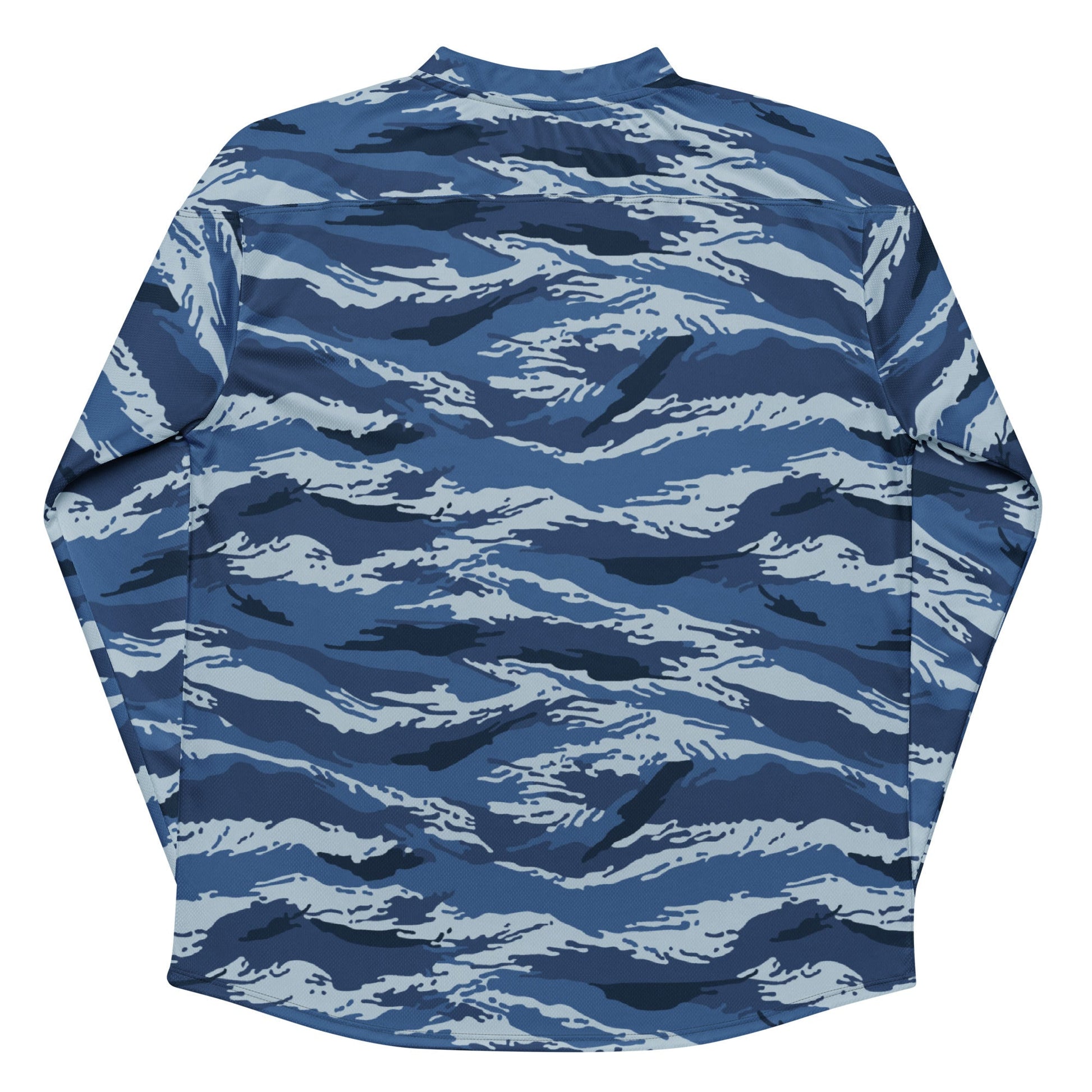 Russian Tiger Stripe Kamysh Blue CAMO hockey fan jersey - Hockey Jerseys