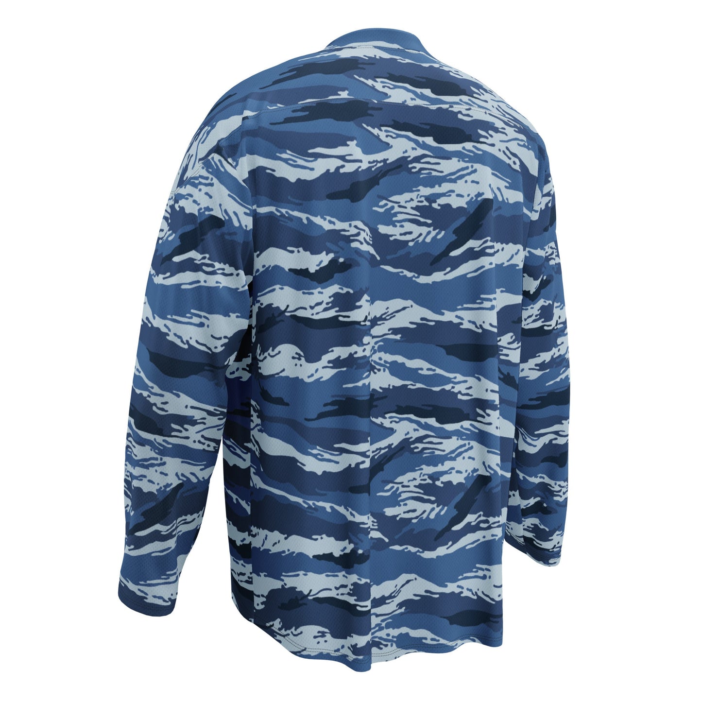Russian Tiger Stripe Kamysh Blue CAMO hockey fan jersey - Hockey Jerseys