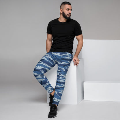 Russian Tiger Stripe Kamysh Blue CAMO Mens Joggers