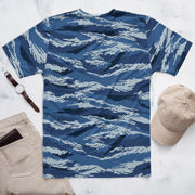 Tiger Stripe Kamysh Blue CAMO Mens T-Shirt