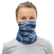 Tiger Stripe Kamysh Blue CAMO Neck Gaiter - Gaiters