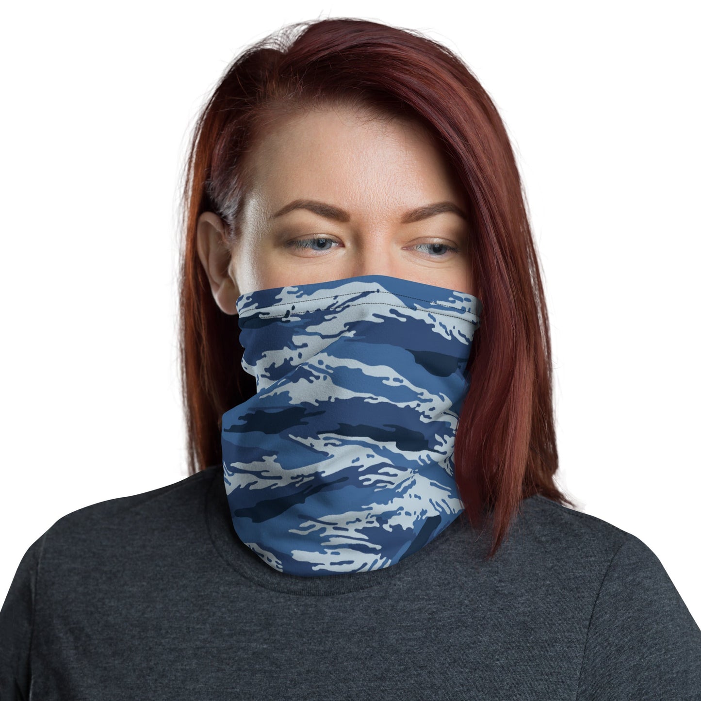 Russian Tiger Stripe Kamysh Blue CAMO Neck Gaiter Gaiters