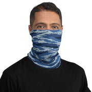 Tiger Stripe Kamysh Blue CAMO Neck Gaiter - Gaiters